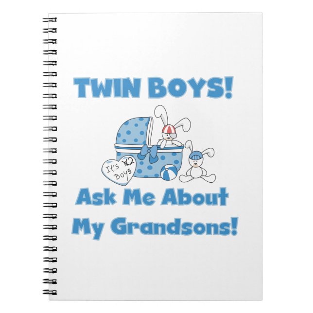 Carnet Cadeaux Twin Boy Grandsons (Devant)
