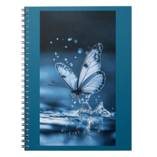 Carnet caderno espiral com foto borboleta