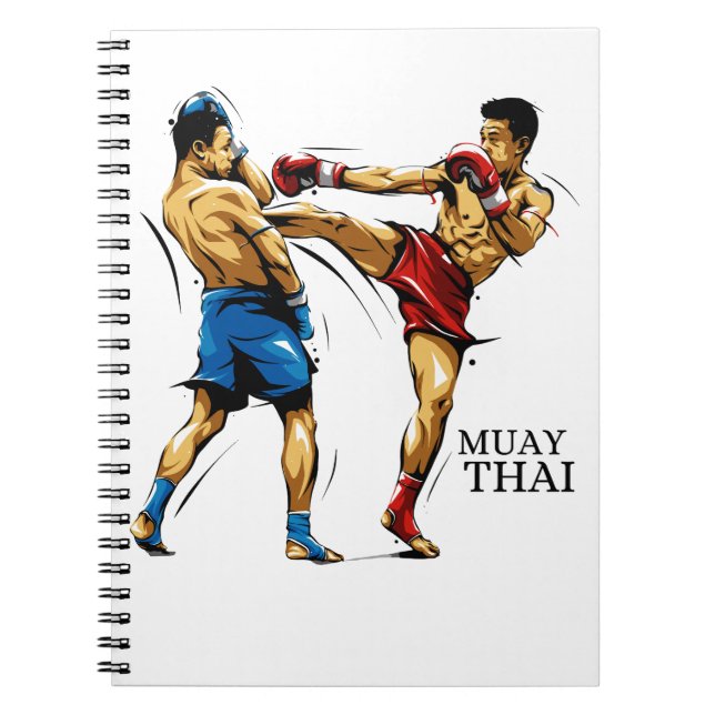 Carnet Caderno Muay Thai / Thai Boxing (Devant)