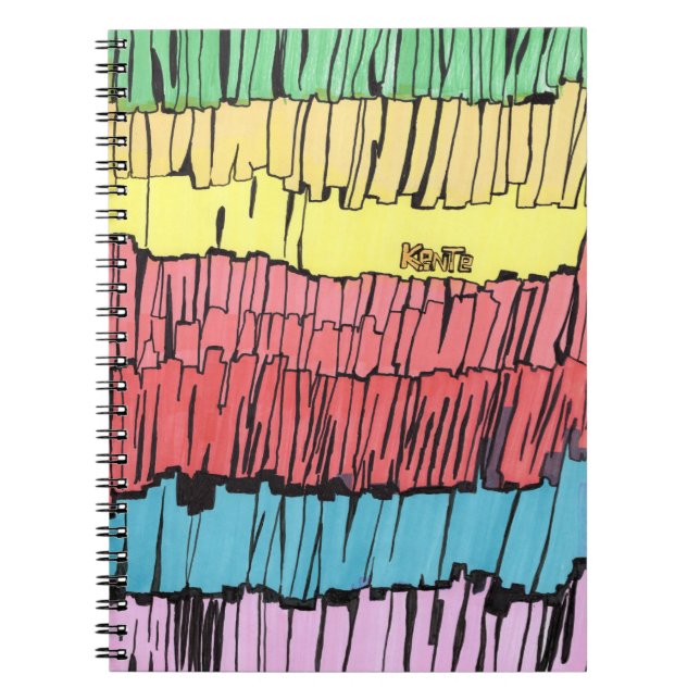Carnet caderno para presente, caderno com cores vibrantes (Devant)
