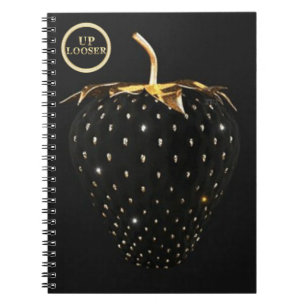 Carnet Caderno UP Looser - fraise noire
