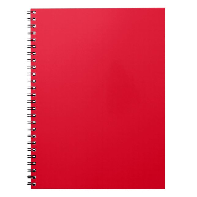 Carnet Cadmium Rouge couleur solide (Devant)