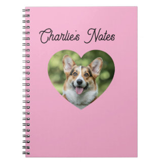 Carnet Cadre de cœur de chien de compagnie personnalisé r
