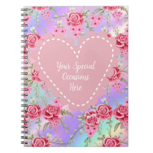 Carnet Cadre de cœur floral élégant : pour chaque occasio