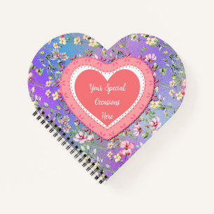 Carnet Cadre de cœur floral élégant : pour chaque occasio