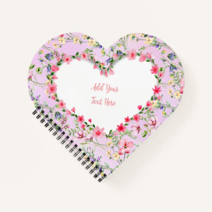 Carnet Cadre de cœur floral élégant : pour chaque occasio