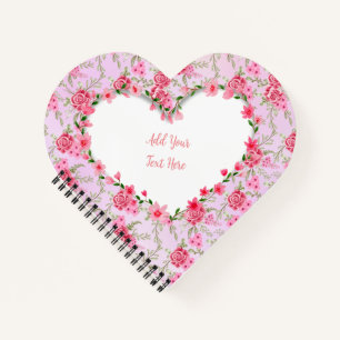 Carnet Cadre de cœur floral élégant : pour chaque occasio