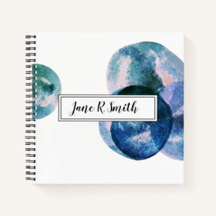 CARNET CADRE D'EAU PERSONNALISABLE CARRÉ SPIRAL NOTEBOOK