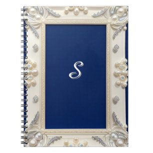 Carnet Cadre Élégant Orné Lumineux 📖 Nom Personnalisé Lu