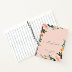 Carnet Cadre fleuri coloré
