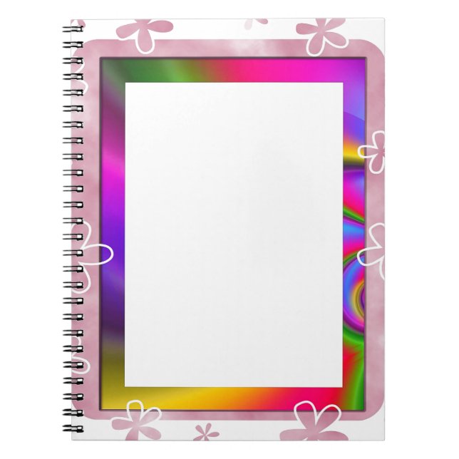 CARNET CADRE FLORAL DE PHOTO (Devant)