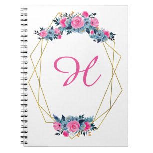Carnet Cadre floral personnalisé