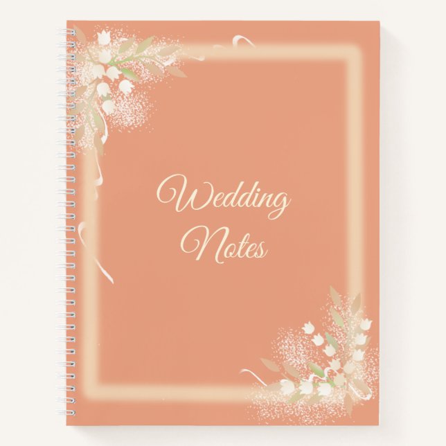 Carnet Cadre floral sur Notbook (Devant)