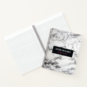 Carnet Cadre Marbre blanc Et Violet