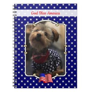 Carnet Cadre photo personnalisé USA American Flag Patriot