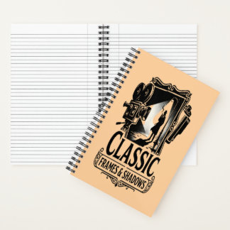 Carnet Cadres Classiques & Ombres Vintage Noir Cinéma Spi
