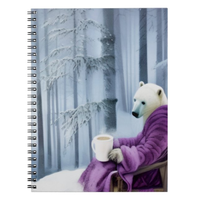 Carnet Café à boire à l'ours polaire (Devant)