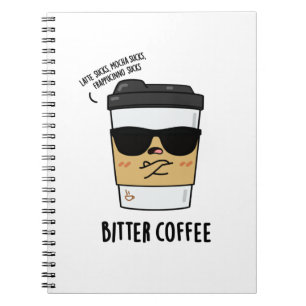 Carnet Café Amer Bitter Coffee Pun drôle