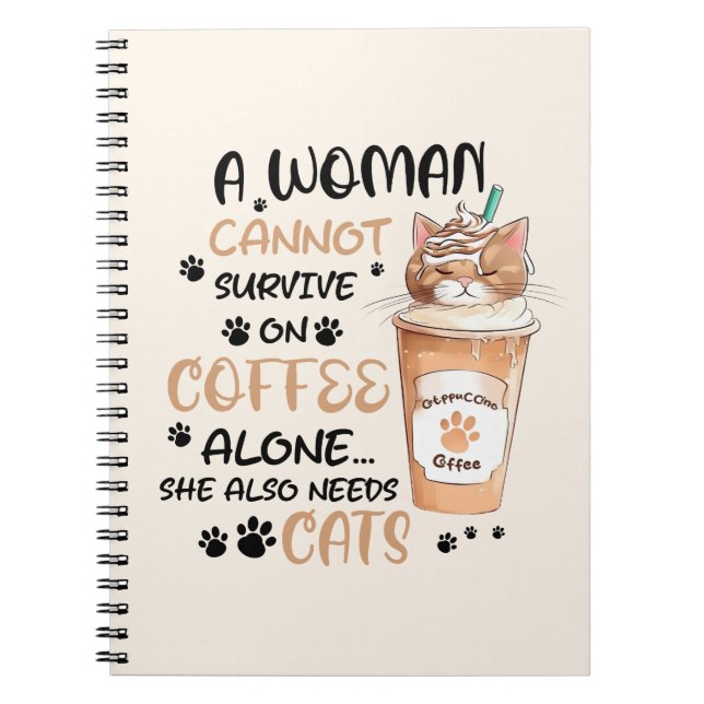 Carnet Café & Chats - Cute Kawaii Art (Devant)