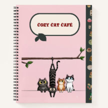 Café Cozy Cat Mignon Chats de Dessin Animé sur Bra