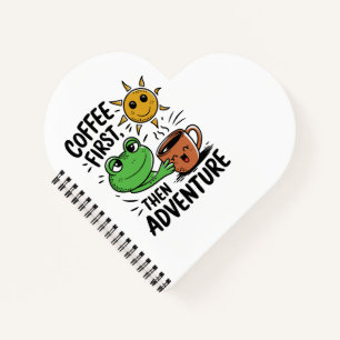 Carnet Café d'abord puis aventure – Joli matin grenouille