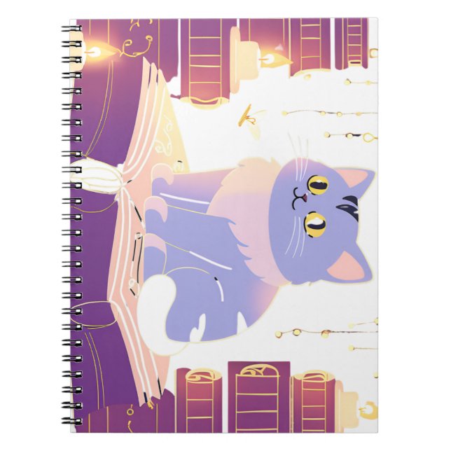 Carnet Café de bibliothèque cat (Devant)