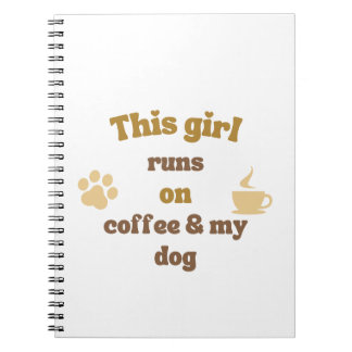 Carnet café et chien