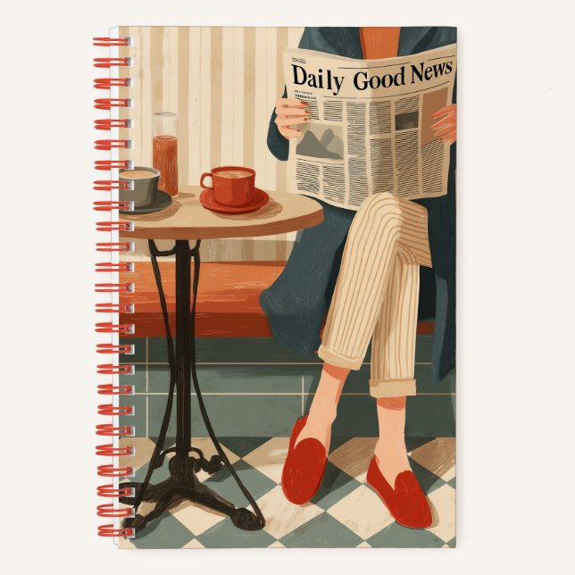 Carnet Café et Nouvelles du Matin Cozy (Recto)