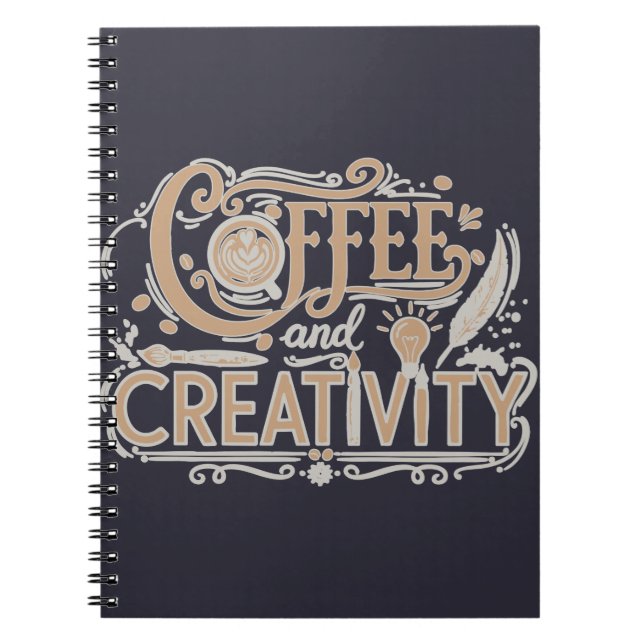 Carnet Café et Typographie Créative (Devant)