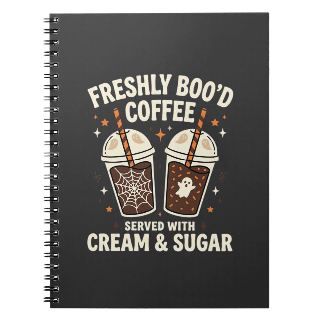 Carnet Café Halloween Fraîchement Ensanglanté (Devant)