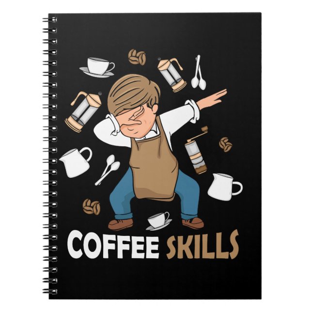 Carnet Café Lover Cadeaux Hommes Barista Latte Art (Devant)
