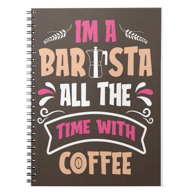 Carnet Café Lover Je Suis Un Café Barista (Devant)