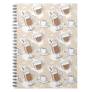 Carnet Café, motif doux