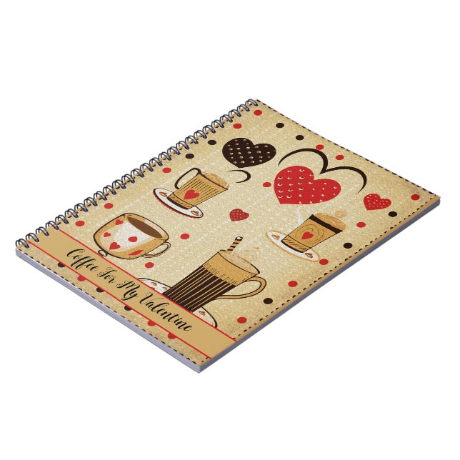 Carnet Café Pour Mes Coeurs De Dessin Saint Valentin 3 (Côté gauche)