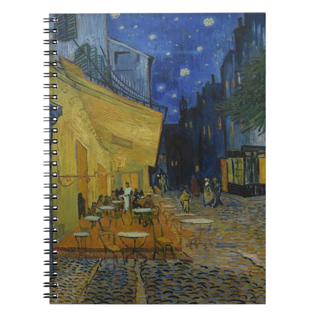 Carnet Café Terrasse à la nuit par Vincent van Gogh (Devant)