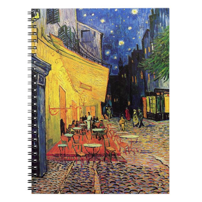 Carnet Café Terrasse à la nuit par Vincent van Gogh (Devant)
