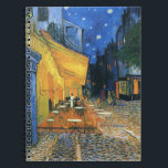 Carnet Café Terrasse au Notebook de Night Van Gogh<br><div class="desc">Café Terrace at Night,  aussi connu sous le nom de Cafe Terrace sur la Place du Forum,  a été peint par Vincent van Gogh à Arles,  France,  mi-septembre 1888.</div>