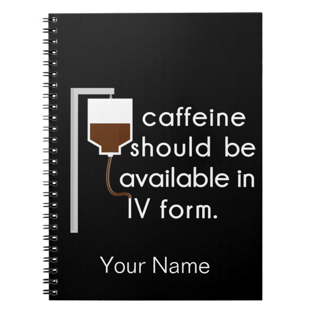 Carnet caffeine dans IV, humour urique (Devant)