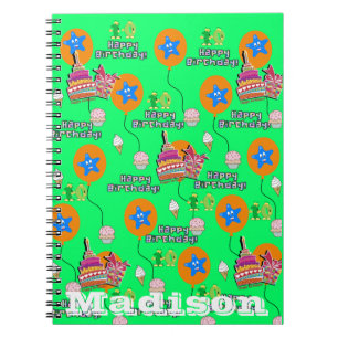Carnet Cahier, #10 Joyeux 10e Anniversaire Notes Vert