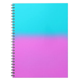 Carnet Cahier/Journal rose et turquoise