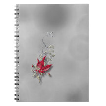 Cahier spirale Bloom Papillon cramoisi