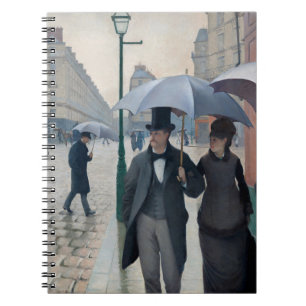 Carnet Caillebotte Paris, rue de jour de pluie, œuvre d'a