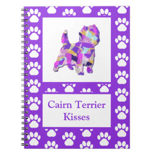 Carnet Cairn Terrier Baisers mignon chien Silhouette PPY&