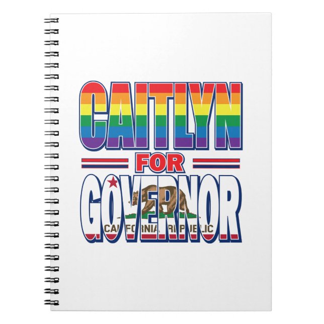 Carnet Caitlyn Gay pride du gouverneur (Devant)