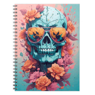 Carnet Calavera Floral Colorida
