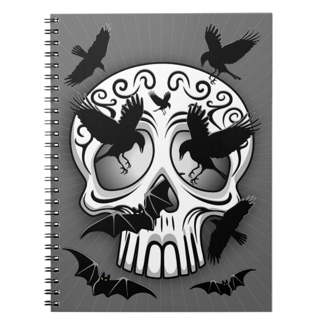 Carnet Calaveras décoratives Halloween (Devant)