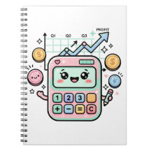 Calculatrice pastel Kawaii Autocollant pour étudia