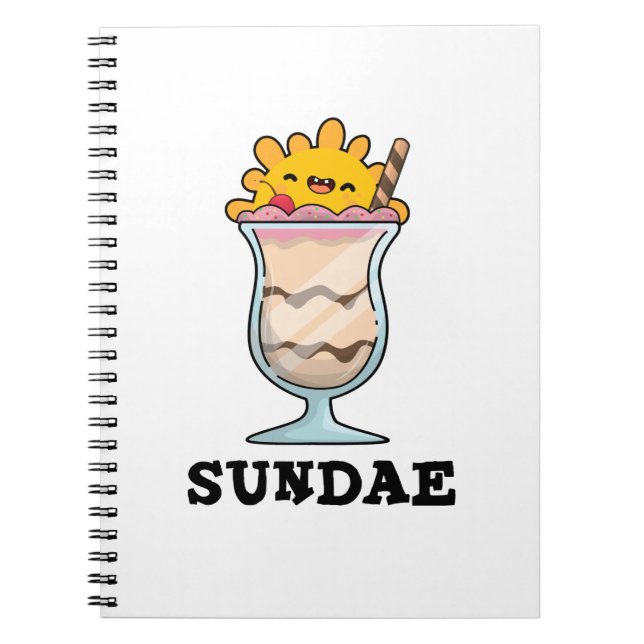 Carnet Calembour de glace Sundae Funny Sunday  (Devant)