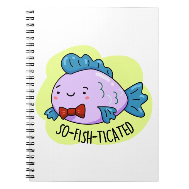 Carnet Calembour de Poisson Sophistiqué Drôle  (Devant)