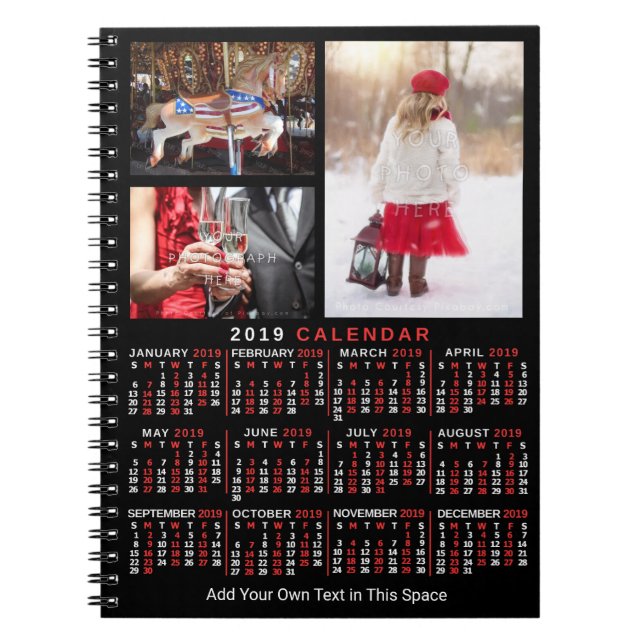 Carnet Calendrier 2019 (voir description pour la nouvelle (Devant)